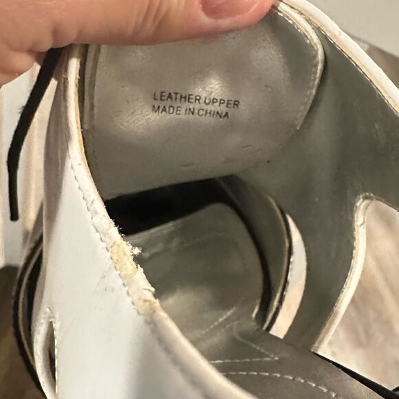 Tahari "Cheri" Peep Toe Pumps Oxford Vintage inspired leather size 9 - Picture 5 of 7